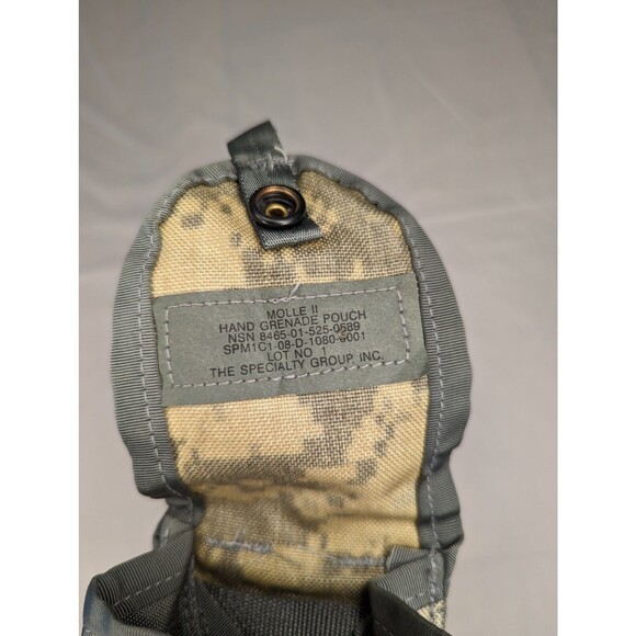 5 Military Hand Grenade Pouch, Army ACU Digital Camo MOLLE II Pouches VGC - Picture 9 of 11